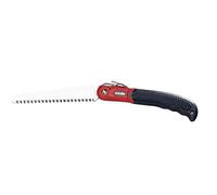 AUSONIA Sierra de Podar manual Plegable serrucho de poda Para Jardineria | Hoja Cromada Templada a Impulsos de 21 Cm, Mango Antideslizante Reforzado