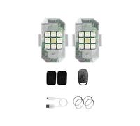 AuspicoJoy 2 Luces Estroboscópicas LED Anticolisión, Iluminación de Alto Brillo, Carga USB, Luz de Señalización Nocturna para Coche, Motocicleta Y Camiones.