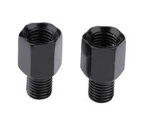 AuspicoJoy 2 Piezas Adaptador de Espejo Retrovisor Tornillo Conversión Rosca Derecha Izquierda Compatibilidad Universal 10mm Adecuado para Motocicletas Bici, 2 piezas