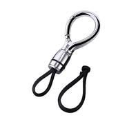 AuspicoJoy Car Key Chain para Hombres Y Mujeres con Anillo Metálico Anti Pérdida Accesorio para Llaves de Motocicleta Llavero en Aleación de Zinc Funcio, Plata Ovalada