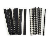 Aussel 40 Piezas 2.54mm Tablero PCB Breakaway 40Pin Conector Header para Hombre y Hembra para Arduino Shield (PIN-2 40PCS)