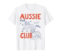 Aussie Dad Club Australian Shepherd Dog Owner Fathers Day Camiseta