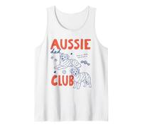 Aussie Dad Club Australian Shepherd Dog Owner Fathers Day Camiseta sin Mangas