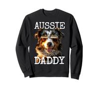 Aussie Daddy Papá Día del Padre Dad Pastor Australiano Sudadera