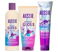 Aussie Oh My Gloss Champú Sin Sulfatos + Acondicionador + Sérum