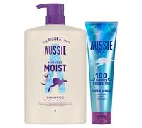 Aussie Pack Hidratación Profunda Champú 1000ml + SOS Super Serum All In One Tratamiento Sin Aclarado 160ml Fórmula Hidratante para Revitalizar y Restaurar el Pelo Quebradizo y Seco