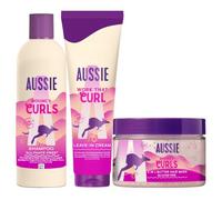 Aussie Rizos Definidos Champú Sin Sulfatos + Mascarilla + Crema Pelo Rizado