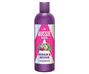 Aussie SOS Repair & Revive Champú 300ml. Tu Pelo Seco, Estresado Y Dañado Será Más Suave, Liso E Hidratado. Previene Futuros Daños. Vegano