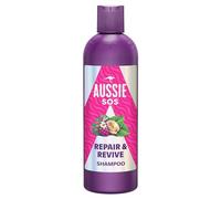 Aussie SOS Repair & Revive Champú 500ml, Tu Pelo Seco, Estresado Y Dañado Será Más Suave, Liso E Hidratado, Previene Futuros Daños, Vegano