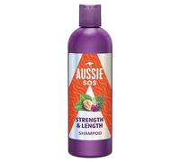 Aussie SOS Strength & Length Champú Anticaída Pelo Dañado, Vegano, 300ml