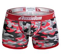 aussieBum Calzoncillos para hombre Cotton Soft 2.0, mezcla de algodón ultrasuave, edición limitada, fabricado en Australia, Camo Red, XL