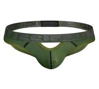 aussieBum RIOT 2.0 - Ropa interior para hombre con correa de malla para ventilación de alto rendimiento, bolsa de contorno, Jock Army, XL