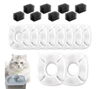 Austausch des Katzenbrunnenfilters - Wasserbrunnenspender-Filtration, dreifache Filtration, hocheffiziente Haustierfilter, vielseitiges -Trinkzubehör für ein verbessertes Trinkerlebnis bei Kat