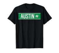Austin Ave Chicago Street para Hombres y Mujeres Camiseta