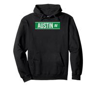 Austin Ave Chicago Street para Hombres y Mujeres Sudadera con Capucha