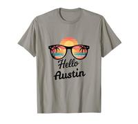 Austin Hola Austin Texas Viajes Vacaciones Camiseta