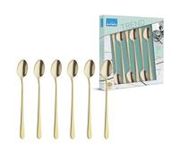 Austin - Juego de 6 cucharas con latte macchiato, color dorado mate
