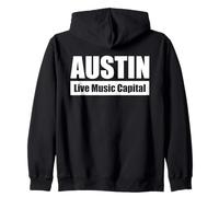 AUSTIN - Live Music Capital / Capital de la música en vivo Sudadera con Capucha