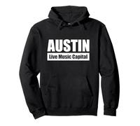 AUSTIN - Live Music Capital / Capital de la música en vivo Sudadera con Capucha