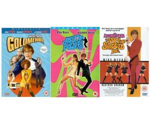 Austin Powers Trilogy Part 1, 2, 3 Complete DVD Collection: The International Man of Mystery / The Spy Who Shagged Me / GoldMember