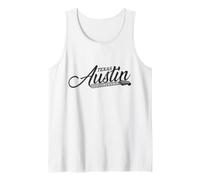 Austin Texas Guitarra Música Country Vintage Pride Camiseta sin Mangas