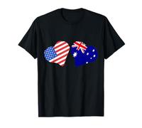 Australia América Corazón Orgullo australiano Raíces australianas Camiseta