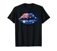 Australia Bandera Labios Orgullo Cultura Australiana Camiseta