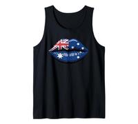 Australia Bandera Labios Orgullo Cultura Australiana Camiseta sin Mangas