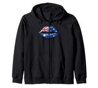 Australia Bandera Labios Orgullo Cultura Australiana Sudadera con Capucha
