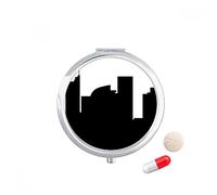 Australia City Landmark Sydney Harbour Bridge Travel bolsillo píldora caso medicina dispensador espejo regalo caja de almacenamiento