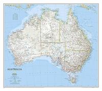 Australia Classic Flat: Wall Maps Continents (National Geographic Reference Map)