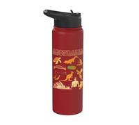 Australia Day Canguro Australiano Straya Love Australia Stainless Steel Insulated Water Bottle