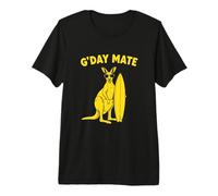 Australia Day Canguro Surfista Australiano Surfing G'Day Mate Camiseta Premium