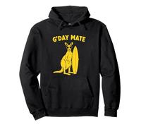 Australia Day Canguro Surfista Australiano Surfing G'Day Mate Sudadera con Capucha