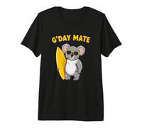Australia Day Koala Surfista Australiano Surfing G'Day Mate Camiseta Premium