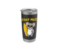 Australia Day Koala Surfista Australiano Surfing G'day Mate Vaso térmico de acero inoxidable de doble pared