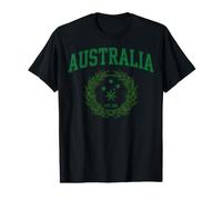 Australia EST. 1901 Green Varsity Wattle Heritage Camiseta gráfica económica