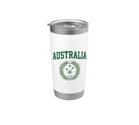Australia Est. 1901 Green Varsity Wattle Heritage Vaso térmico de acero inoxidable de doble pared