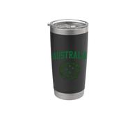 Australia Est. 1901 Green Varsity Wattle Heritage Vaso térmico de acero inoxidable de doble pared
