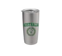 Australia Est. 1901 Green Varsity Wattle Heritage Vaso térmico de acero inoxidable de doble pared