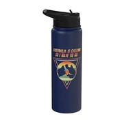 Australia está llamando, así que tengo que ir australiano Day Vintage Stainless Steel Insulated Water Bottle