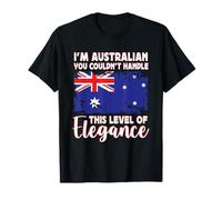 Australia Flag Proud Elegant Australian Boyfriend Girlfriend Camiseta