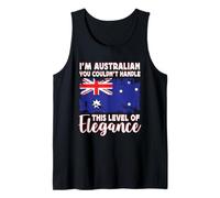 Australia Flag Proud Elegant Australian Boyfriend Girlfriend Camiseta sin Mangas