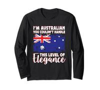 Australia Flag Proud Elegant Australian Boyfriend Girlfriend Manga Larga