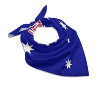Australia Flag Soft Imitated Silk Neck Scarf Multi-Purpose Head Hair Wrap Wrist Handkerchief Bag Decor Kerchief For Daily Wear(18"x18")