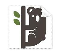Australia Flavor Koala y Eucalypt Silueta ilustración Gafas Gamuza Limpiador de la Pantalla del teléfono 5 Piezas