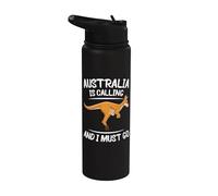 Australia llama al canguro australiano Go Australia Day Stainless Steel Insulated Water Bottle