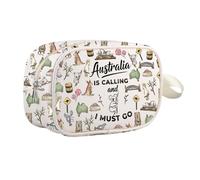 Australia Lover Gift Australia is Calling and I Must Go - Bolsa de cosméticos con cremallera para amantes de los viajes, Australia Mb Reino Unido, 0 unidades
