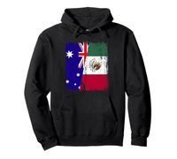 Australia México Media Bandera Australia Mexicana Heritage Sudadera con Capucha