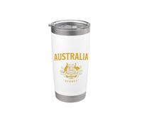 Australia Sydney Vintage Crest Canguro Emu Est. 190 Vaso térmico de acero inoxidable de doble pared